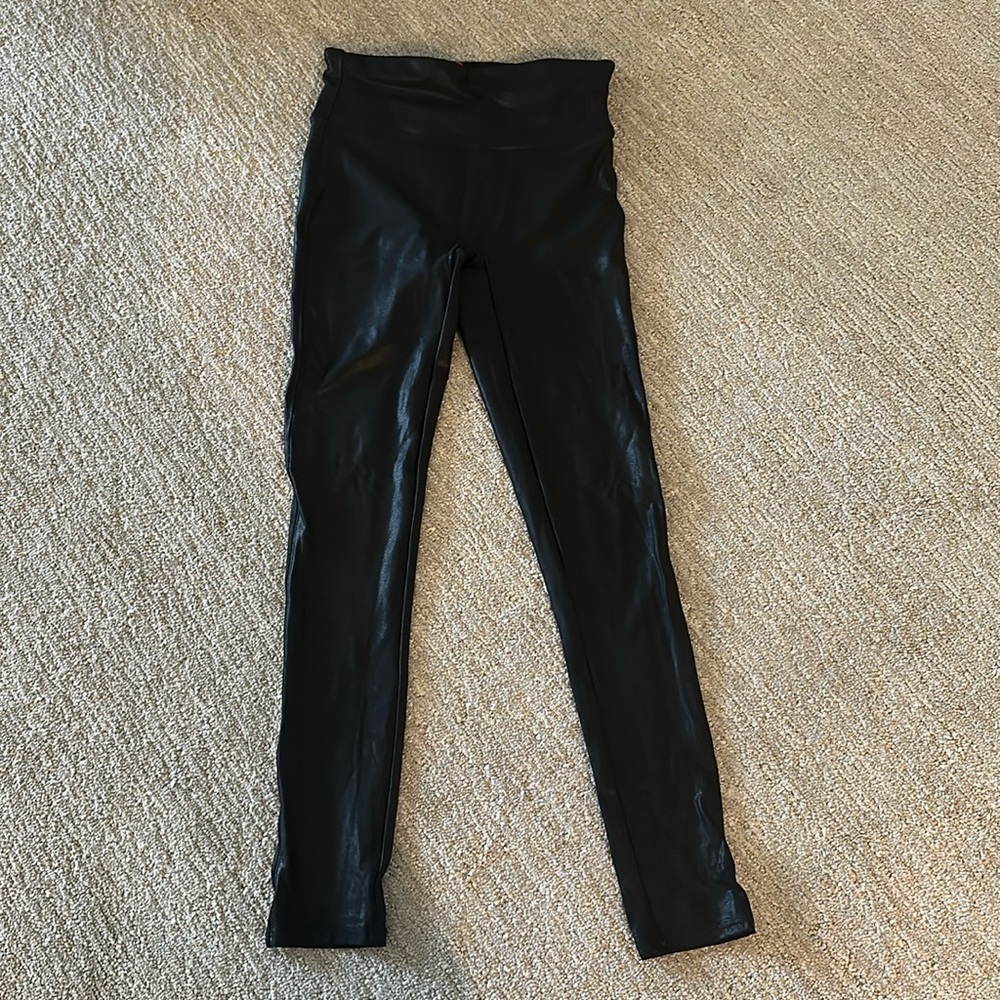 Spanx size small faux leather leggings